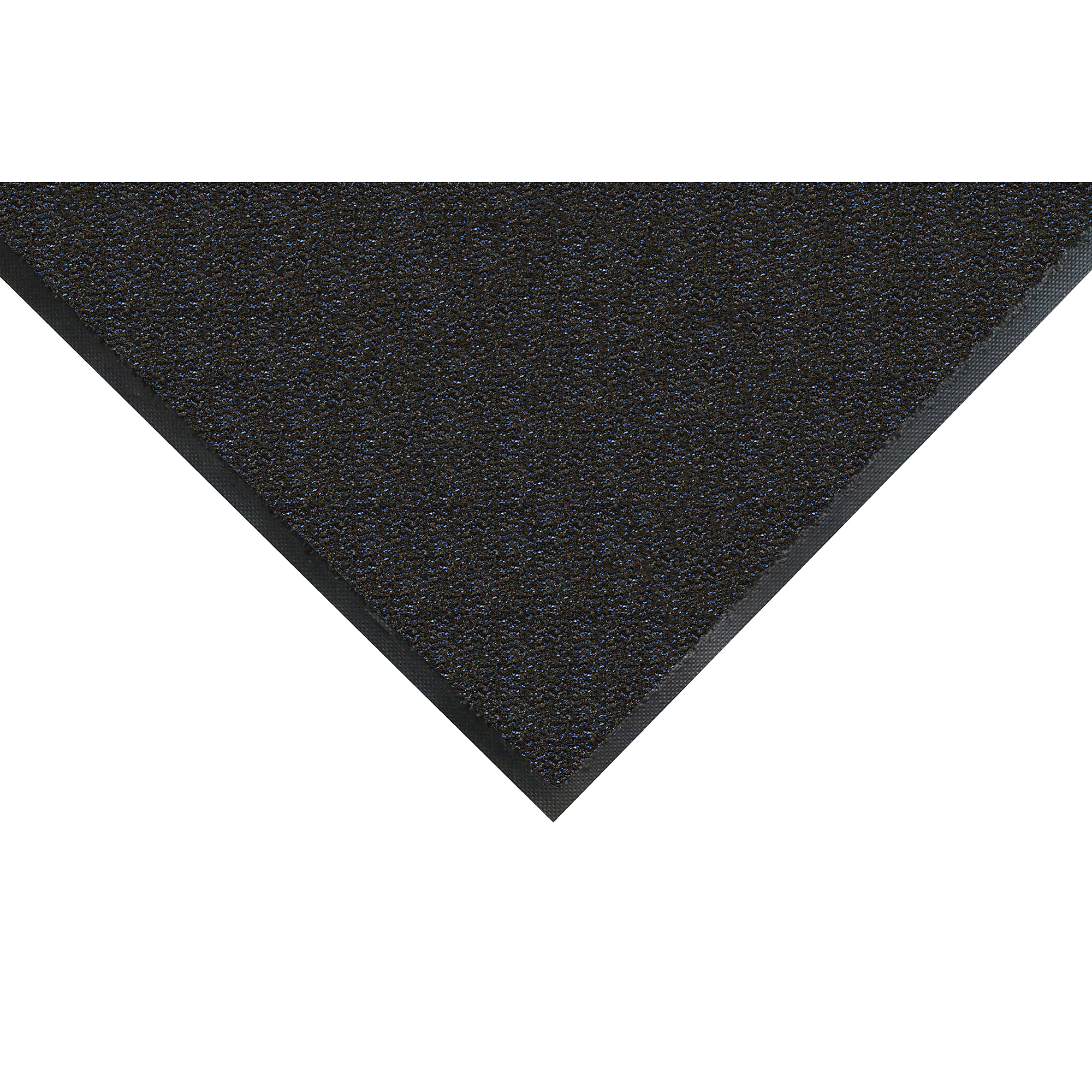 M+A Matting, Classic MicroLuxx Universal Cleat Entrance Mat,Blue/Black 3' x 5', 3/8" Thickness, Model # 12017135050